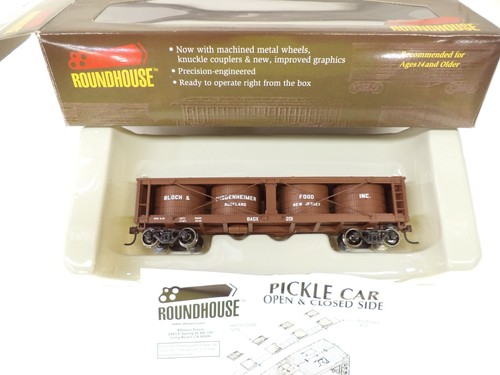 Roundhouse Ho 85264, 40' Pickle Car, Bloch & Guggenheimer 201 | Zustand: Used