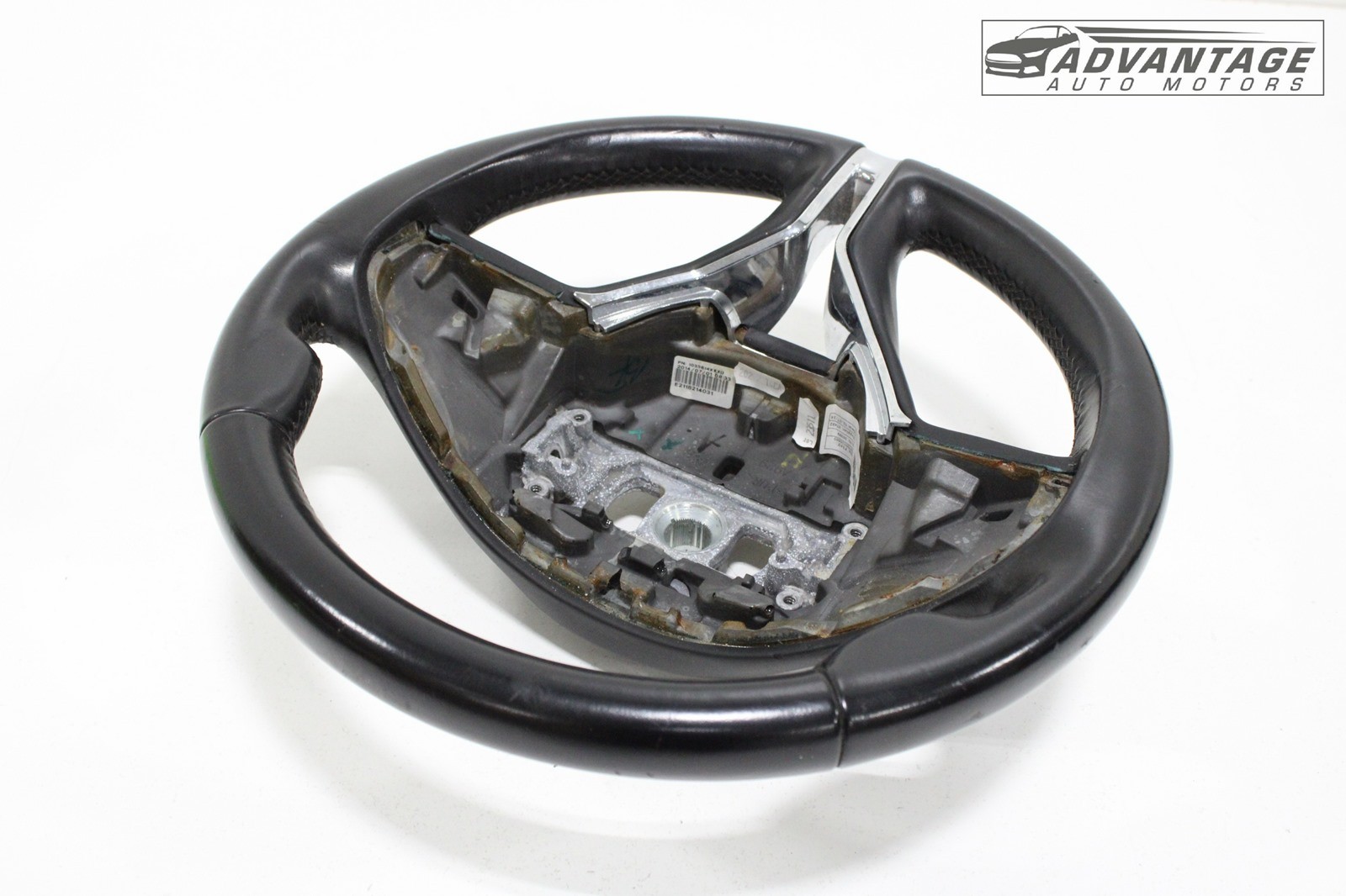 2014-2016 MASERATI QUATTROPORTE LEFT SIDE STEERING WHEEL LEATHER 3 SPOKE OEM