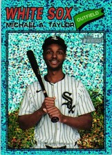 2026 Topps Heritage #45 Michael A. Taylor Chrome Light Blue Sparkle Refractors