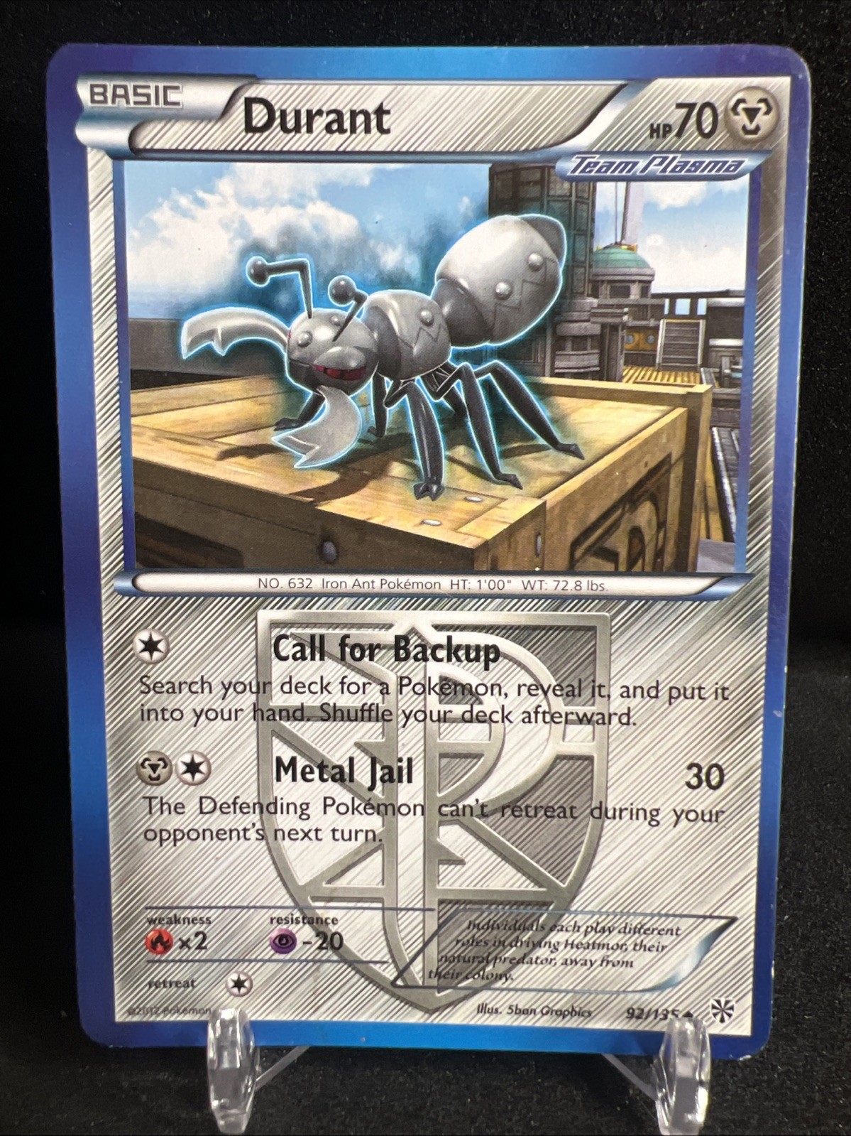 Pokemon TCG · Durant 92/135 · BW: Plasma Storm (2012)