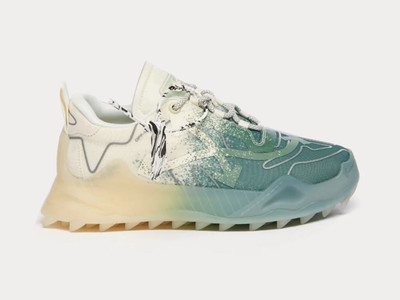 Final $ Off-White ODSY-1000 Sculped Sole Sneakers Ombre Cream