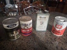 Vintage Automotive Collectibles Including A Ford Tractor 300 Oil Can