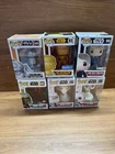 Funko Pop Lot Of 6 Star Wars  Boba Feta, Han Solo, Luke Skywalker, R2-d2