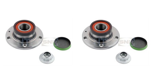 SNR 2X Radnabe Radlagersatz Hinten FüR VW Polo Fox Skoda Fabia II 6R 6C 6R-image