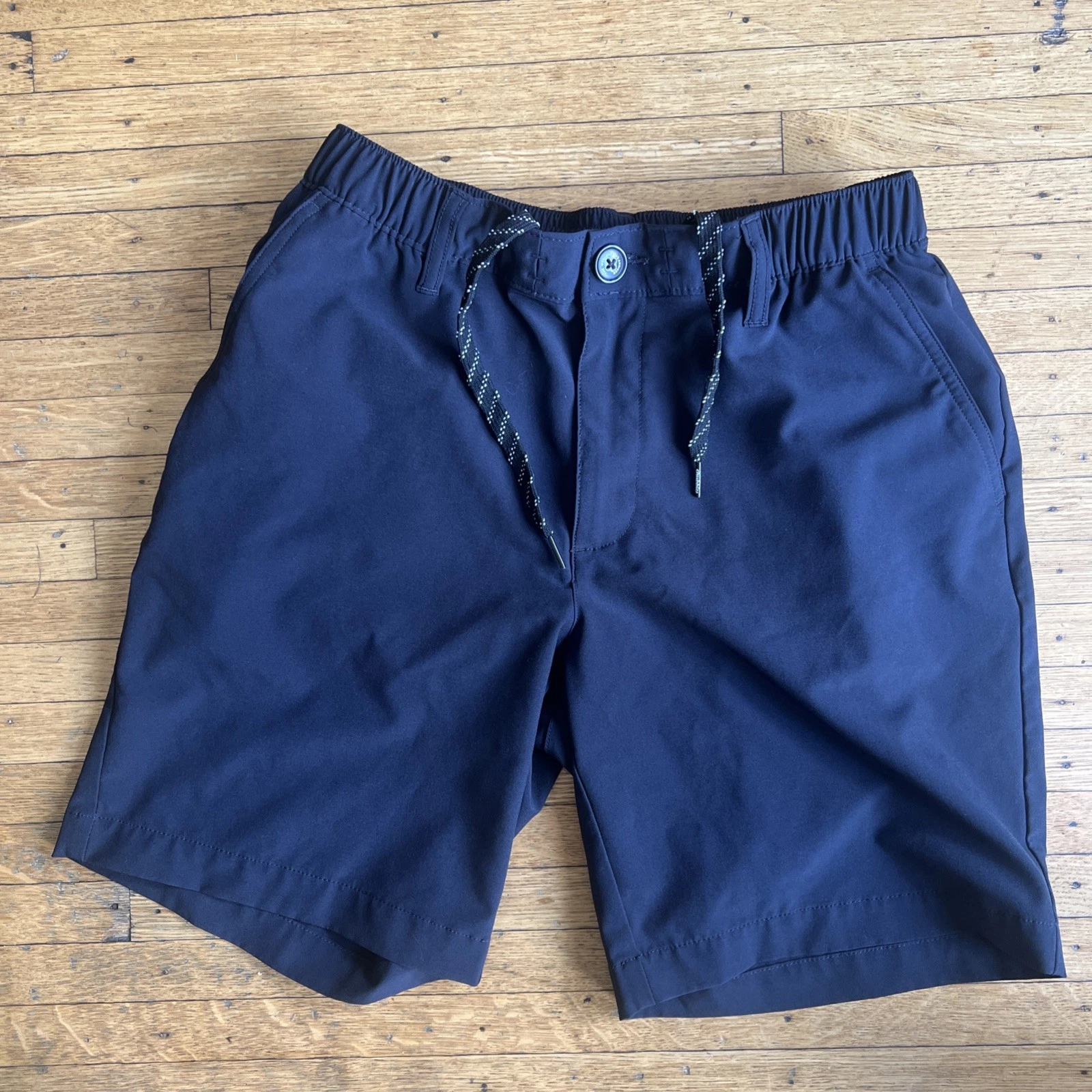 Chubbies Everywear Shorts Mens Small Black/Charcoal Grey 8 Inch Inseam Casual
