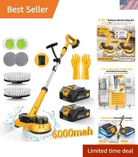 Innovative 2-in-1 Electric Mop & Scrubber - Long Battery Life & Smart Features