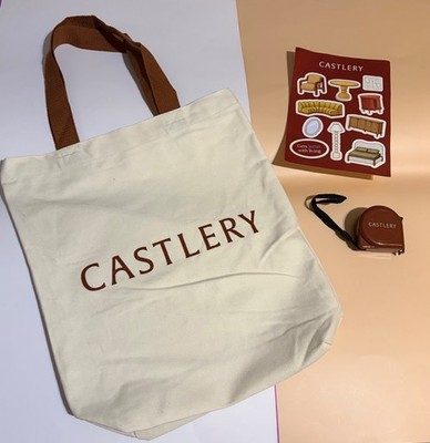 Castlery Tote, Measuring Tape & Stickers Set new