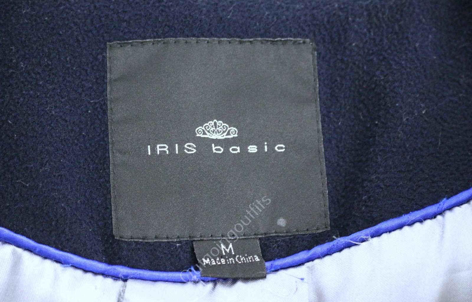 Iris Basic Women's Navy Peacoat  Jacket Size M - image 10