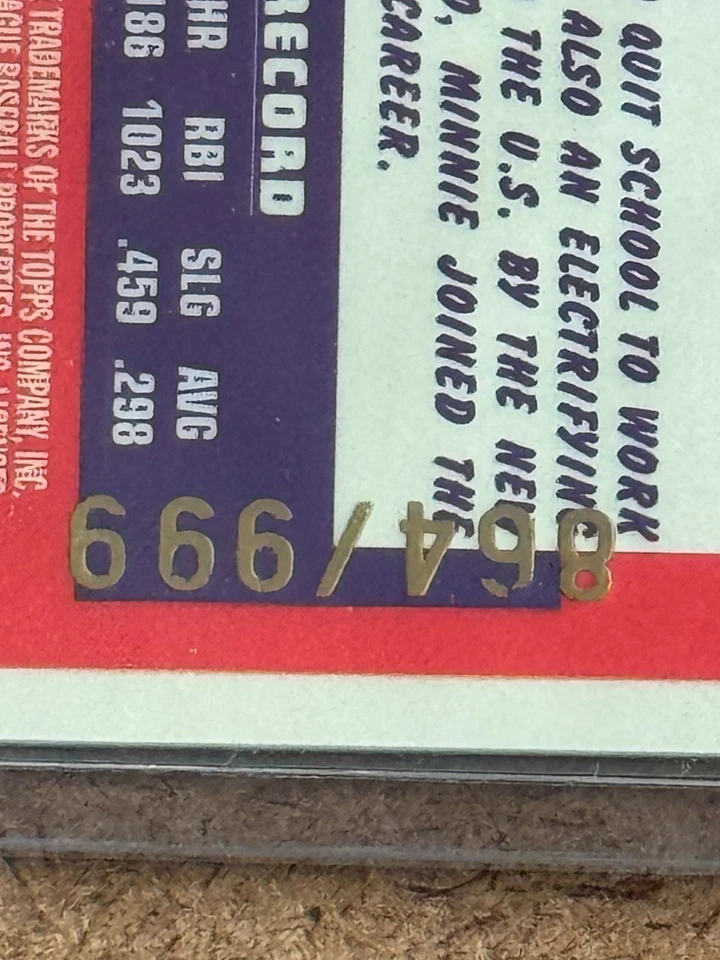 2005 Topps Pristine Legends #126 Minnie Minoso NY Cubans NEGRO LEAGUE #/999 Card - Image 3 of 3