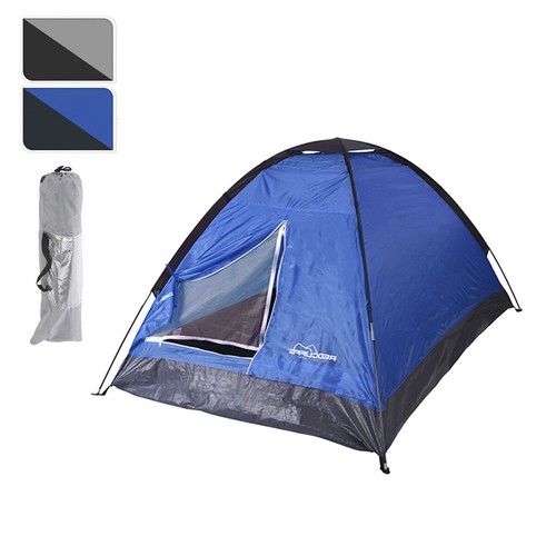 Tappeto Per Tenda Da Campeggio 200x200 Cm Grigio Blu – Con 12 Fori, 13 Picchetti E Borsa Trasporto