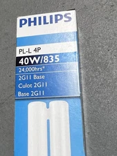 25 Bulb Philips PL-L 4P 40W/835/4P/RS/IS 2GII Base Fluorescent Tube Lamp NEW