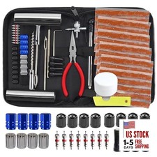 Tire Repair Kit Heavy Duty Tire Plug Kit, Universal Tire Repair Tools 68pcs