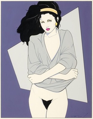 Patrick Nagel Printable Art Poster High Resolution Vintage Wall Decor Print24x36
