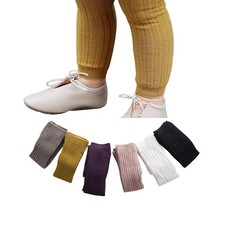 6 Pack Baby Cable Knit Ankle Leggings Pants Footless Winter Tight Stockings f...