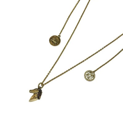 Chloe Charm Necklaces CHC25SFO06CB79DC Gold Hardware - Necklace