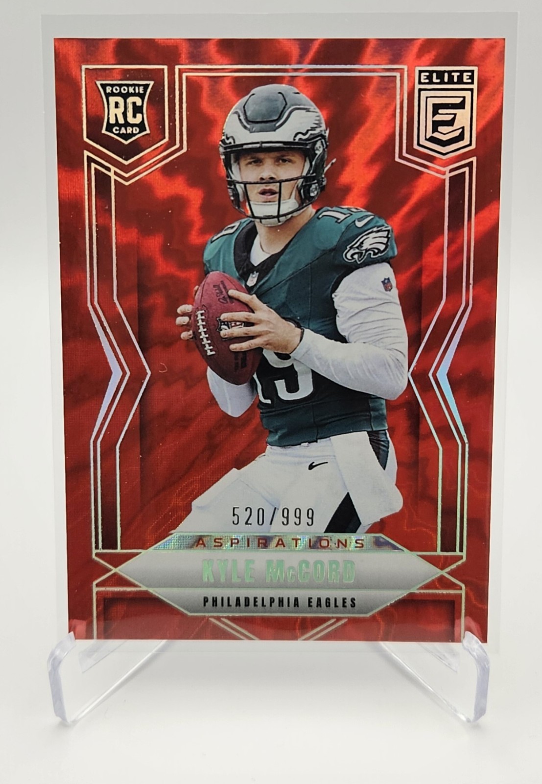 2025 Donrrss Elite KYLE MCCORD Aspirations Shimmer #171 520/999 EAGLES
