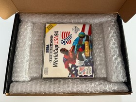 World Cup USA 94 Sega Mega CD - UK PAL VGC CIB with Wall Chart - Natural Disc