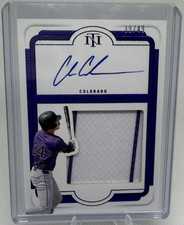 2025 Panini National Treasures - Silhouette Signatures Charlie Condon Blue /49 