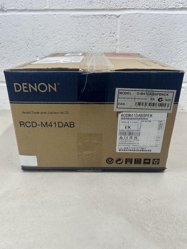 Sistema Hi-Fi Denon RCD-M41DAB con receptor de CD y Bluetooth - Plateado A (NUEVO) - Imagen 8 de 8