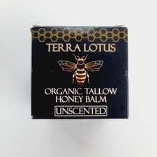 Terra Lotus Organic Grass-Fed Beef Tallow Balm with Raw Honey 2oz Unscented