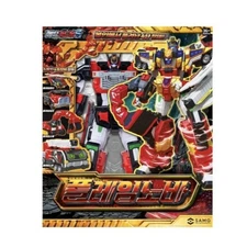 Metal Cardbot S FLAMENOVA Fire Car Transformer Robot Korea Toy