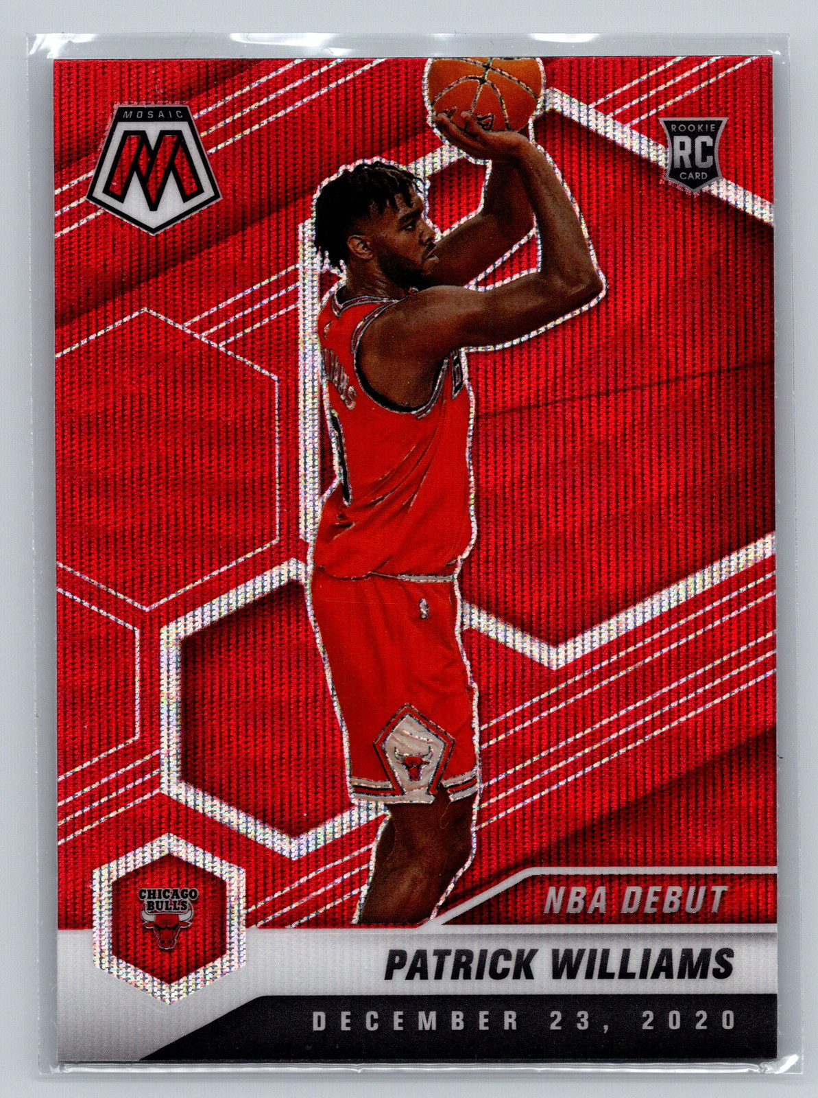2020-21 Panini Mosaic - Patrick Williams - 267 - Mosaic Red Wave - NM