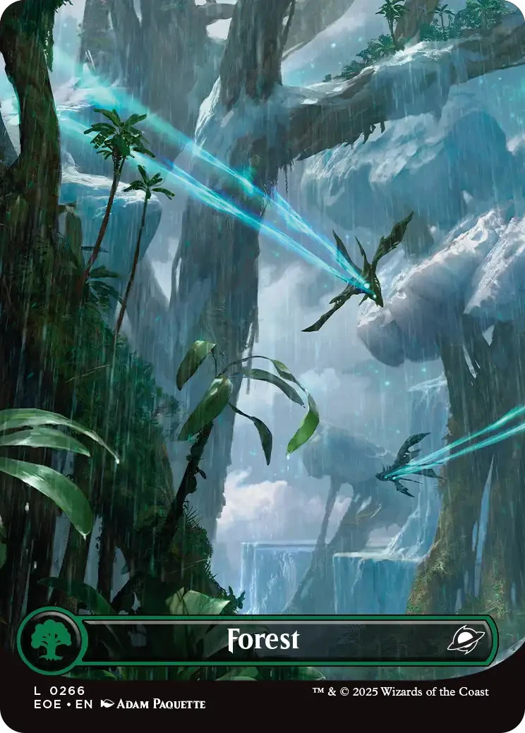 5x Galaxy Foil Edge of Eternities Celestial Land Set EDH Magic the