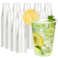 16 oz Plastic Cups, 240 Pack - Clear Disposable Drinking Water Cups for Cold ...