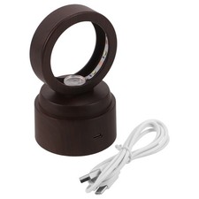  Base Imitation Grain De Bois Présentoir Rotatif Socle Lumineux Led Lumineuse