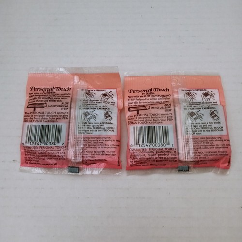 Schick Personal Touch 4 Refill Cartridges Twin Blade Aloe Moisturizing Lot Of 2 - Picture 3 of 4