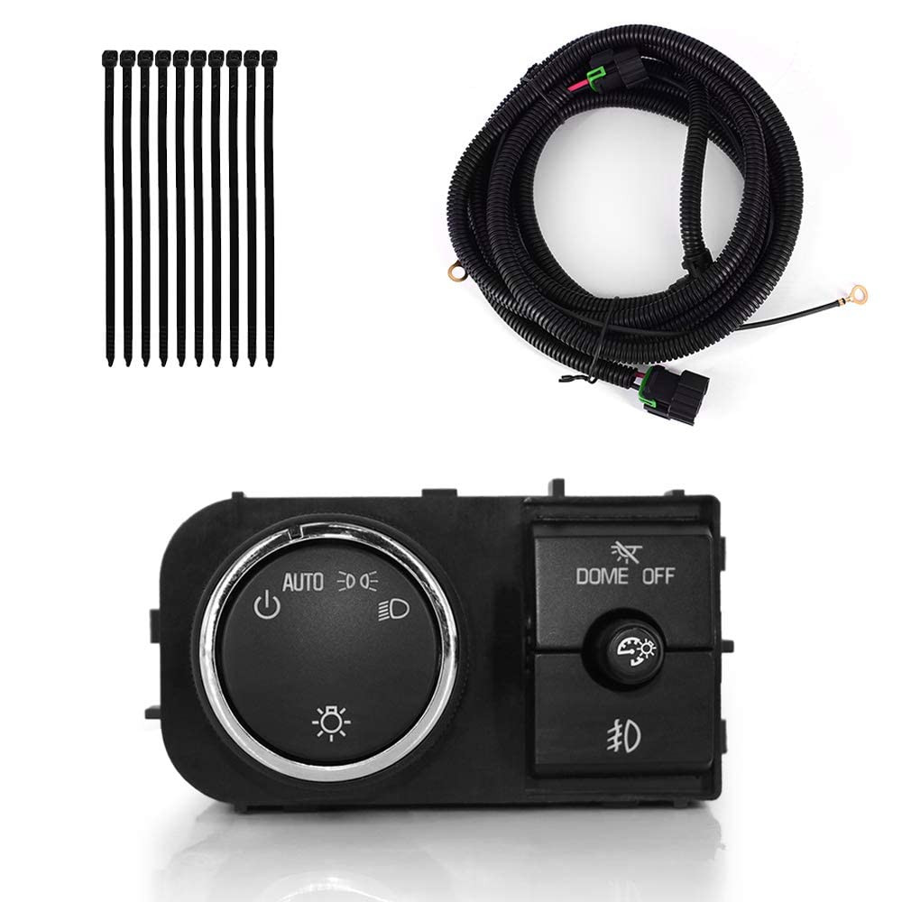 Fog Light Wiring Harness and Headlight Fog Light Switch Kit Fits for 2007-201...