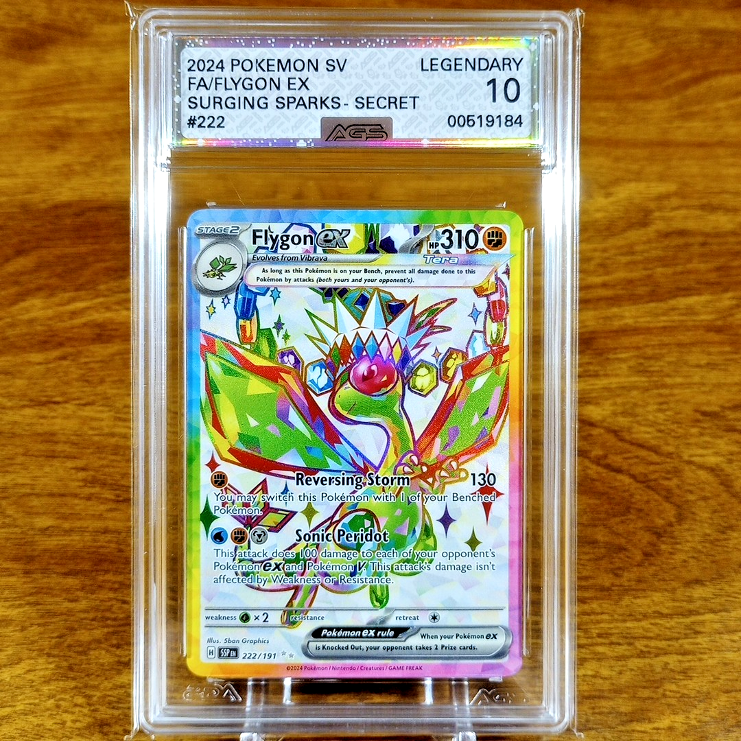 2024 Pokemon SSP EN-Surging Sparks Flygon EX Ultra Rare PSA 10 222/191