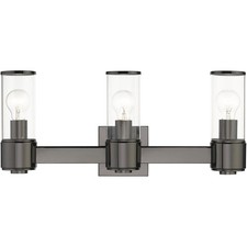 Livex Lighting 17143-46 Quincy Bathroom Vanity Light Black Chrome