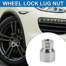 #53 Wheel Lock Lugnut 3/4" Anti-theft Screw Nut Removal Key Socket for Porsche