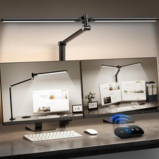 LED Desk Lamp for Home Office, Eye Caring Architect Desk Light with Remote, Dual
