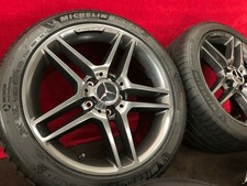 4 AMG Rims 7.5 + 8.5 x 17 Mercedes W204 S204 W207 W209 R171 W205 C E CLK SLK