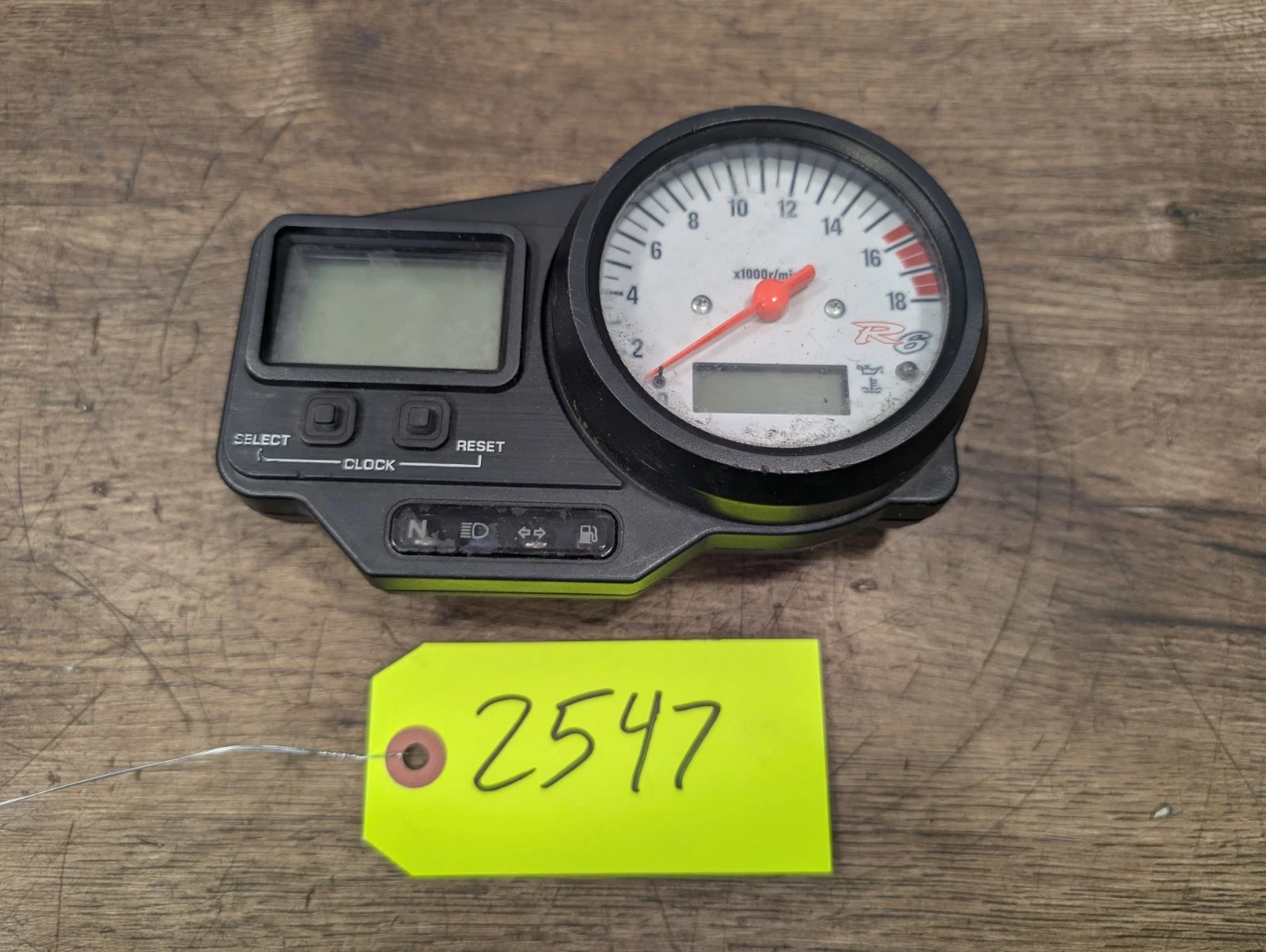 Yamaha YZFR6 2001-2002 OEM Speedometer Odometer Gauge Cluster 51k mi.