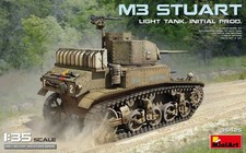 MIN35425 - Miniart 1:35 - M3 Stuart Light Tank, Initial Prod