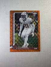 2025 Topps Chrome Garrett Williams Orange Wave Refractor /25 #6 Cardinals