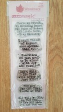 Clear stamps "Quotes". Woodware craft collection.