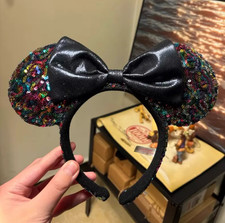 Multicolor Tokyo Disney Parks Minnie Spangles Colorful Headband Ears Japan
