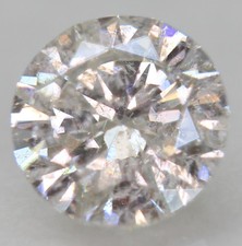 0.46 Carat F SI2 Round Brilliant Natural Enhanced Loose Diamond 5.09mm W VIDEO