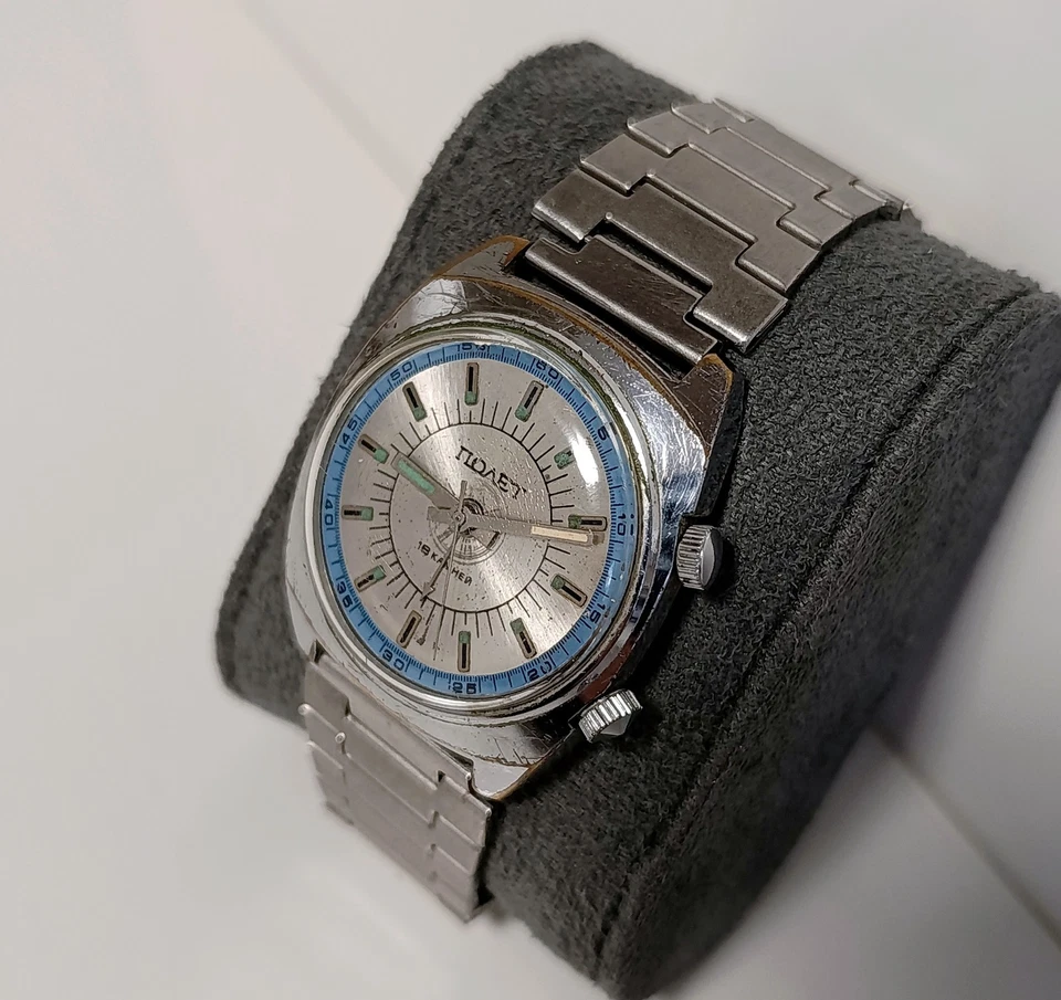 Reloj Vibro Alarma Señal Polijot 1MChZ 18 Joyas 2612 Unión Soviética Foto 2 de 4