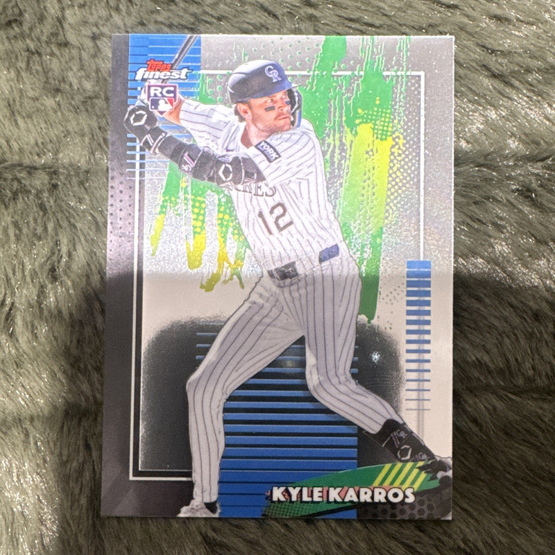 Topps Finest 2026 #87 Kyle Karros RC Rookie Colorado Rockies