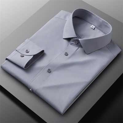 modal dress shirts Mens Dress Shirts Formal Business Long Sleeves Modal Non Iron Casual Shirts Tops