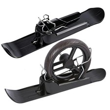 Scooter Ski 2 in 1 Winter Attachment Snow Scooter Strollers Ski Sledge