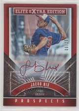 2015 Panini Elite Extra Edition Prospects Red Ink 9/25 Jacob Nix #87 Auto 0pm