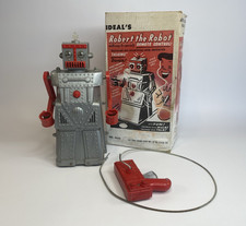 Vintage Ideal Robert the Robot Remote Control Toy 1956 with Original Box