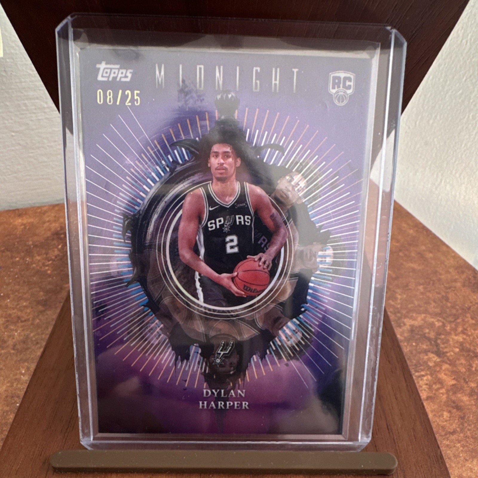 Topps Midnight Insomnia Moonrise Dylan Harper /25 2025-26 Basketball Spurs