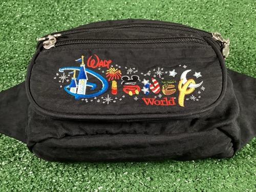 Walt Disney World Vintage Waist Bag Bum Bag - Adjustable - Black - Picture 4 of 19